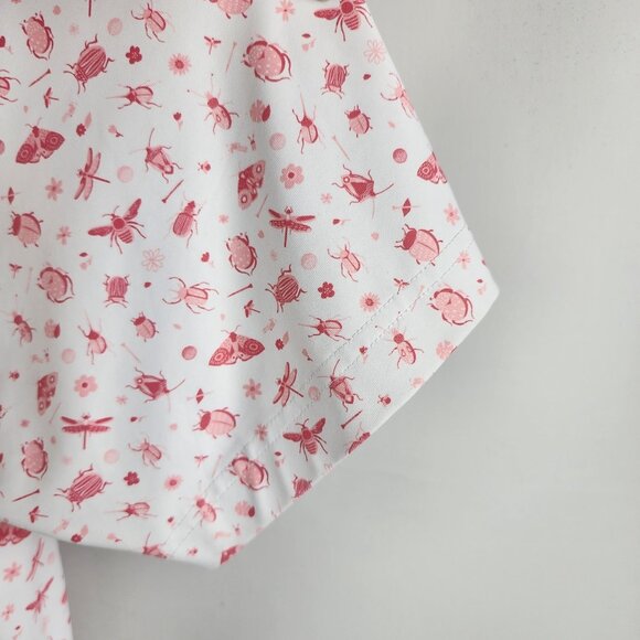 William Murray Shirt Mens Large Multi Bugs Print S/S Golf Polo - Picture 5 of 8